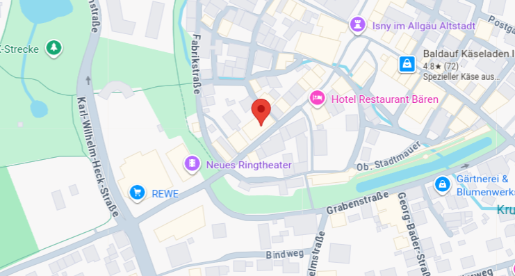 Holz & Hirsch Loft - Isny Altstadt So findest du am schnellsten zu unserer Unterkunft